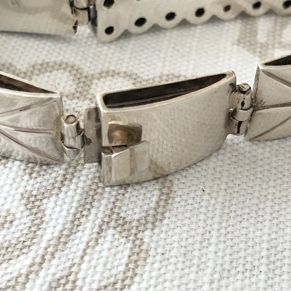 Vintage Pearl & 925 Silver Bracelet